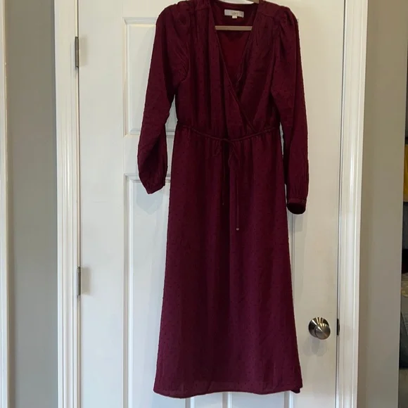 loft midi wrap dress Midi Summer Wrap Dresses